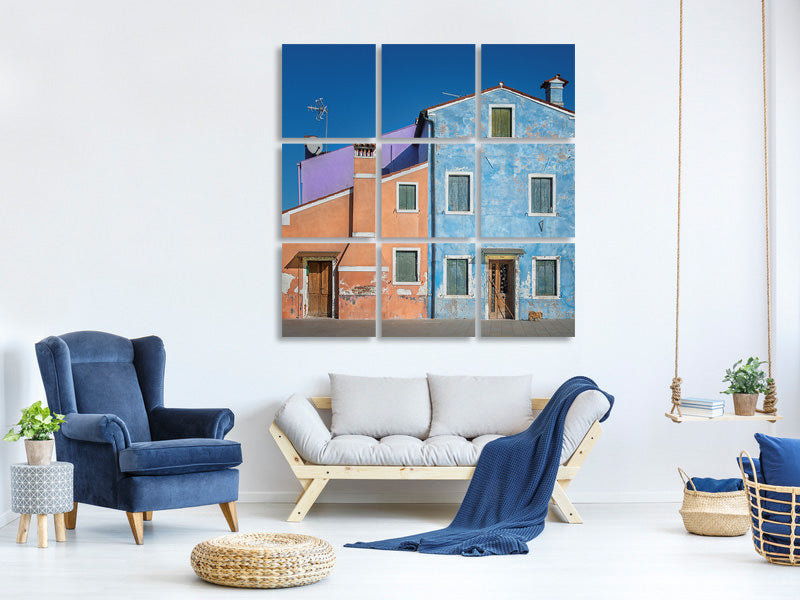 9-piece-canvas-print-the-small-house-color-dog