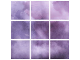 9-piece-canvas-print-watercolor-in-purple