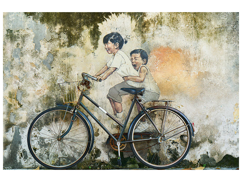 canvas-print-bicycle-graffiti