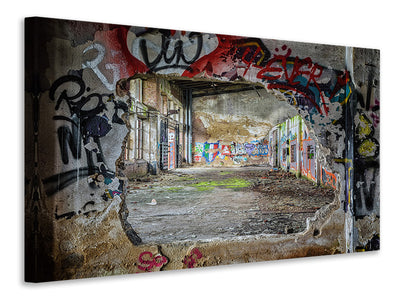 canvas-print-graffiti-in-old-warehouse