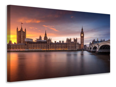 canvas-print-london-palace-of-westminster-sunset