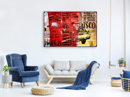 canvas-print-music-text-in-grunge-style