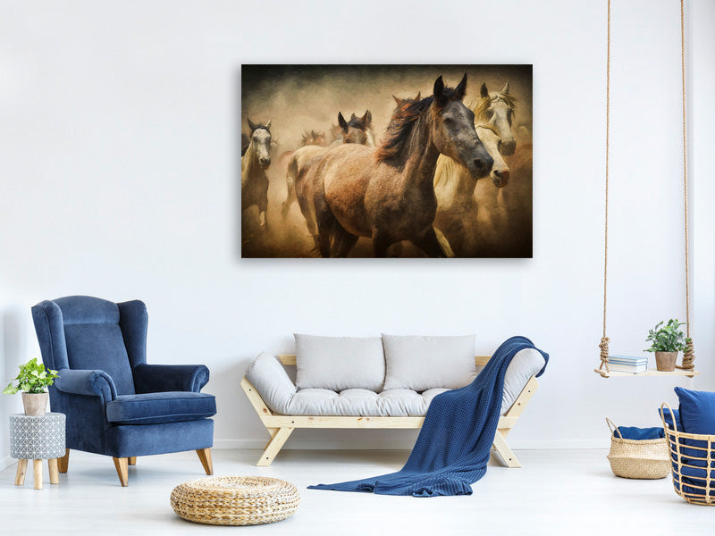 canvas-print-painting-wild-horses