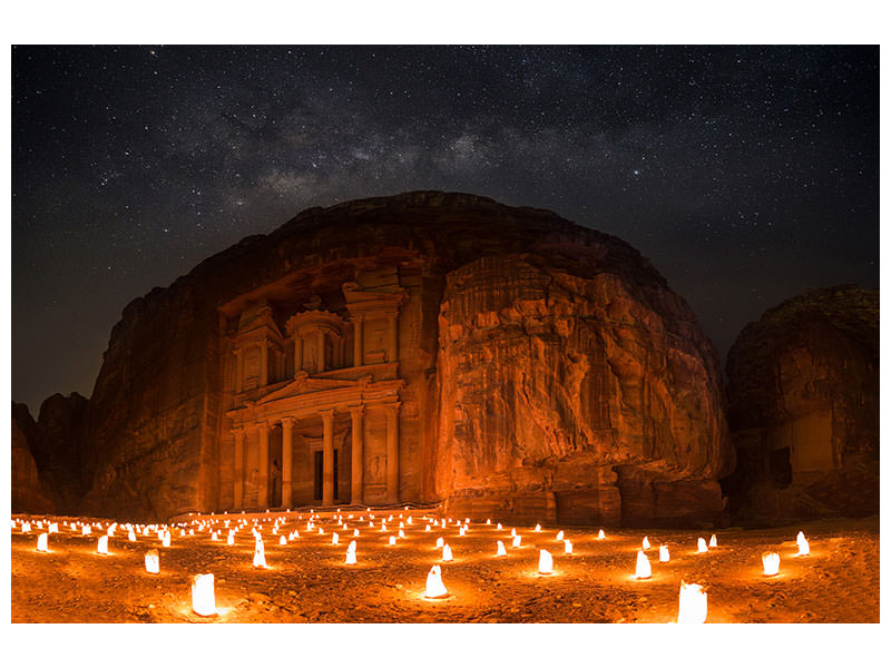 canvas-print-petra-by-night