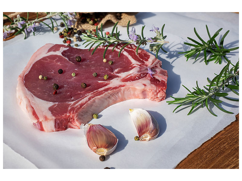 canvas-print-raw-veal-cutlet