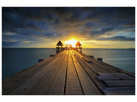 canvas-print-sunset-at-the-wooden-bridge