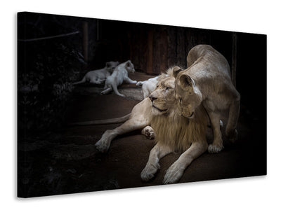 canvas-print-the-lion-couple