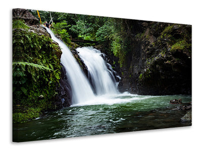 canvas-print-waterfall-in-the-evening-light