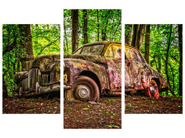 modern-3-piece-canvas-print-abandoned-classic-car