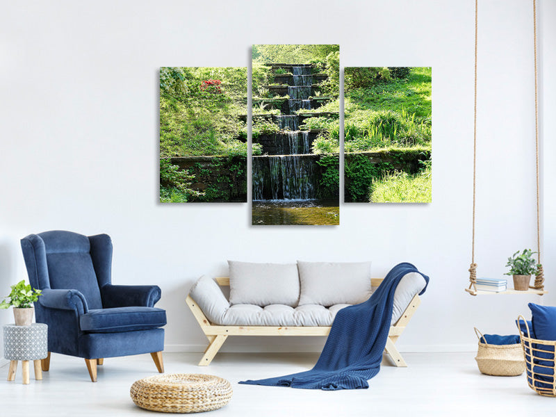 modern-3-piece-canvas-print-design-waterfall