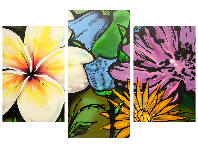 modern-3-piece-canvas-print-graffiti-flowers