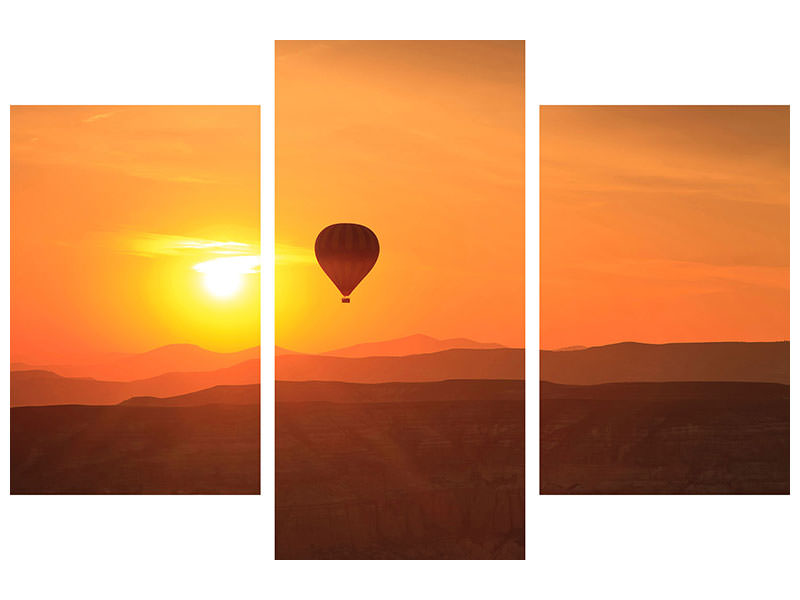 modern-3-piece-canvas-print-hot-air-balloon-at-sunset
