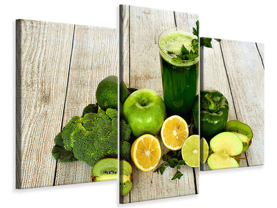 modern-3-piece-canvas-print-ingredients-green-smoothie