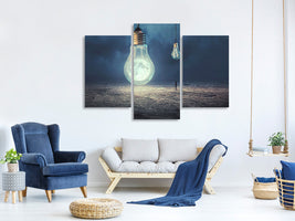 modern-3-piece-canvas-print-moon-lamp