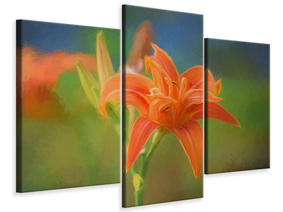 modern-3-piece-canvas-print-painting-of-a-lily