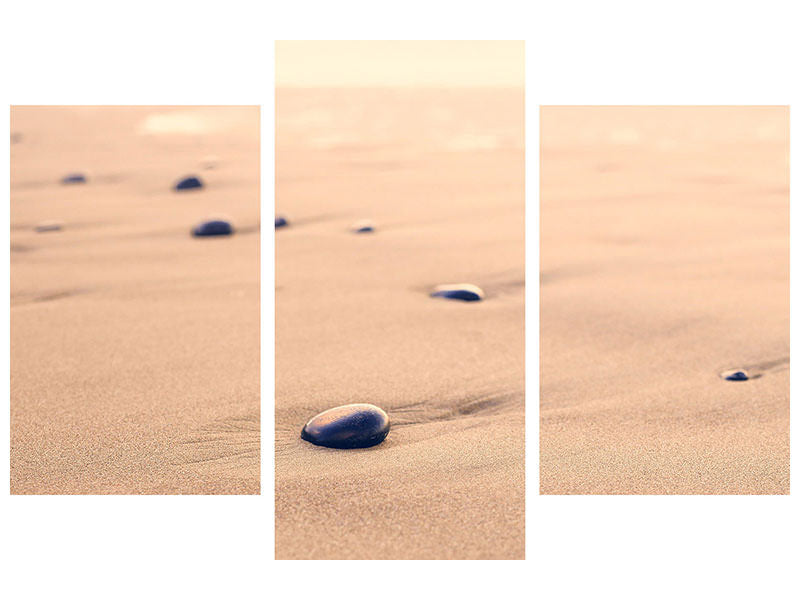 modern-3-piece-canvas-print-pebbles-in-the-sand