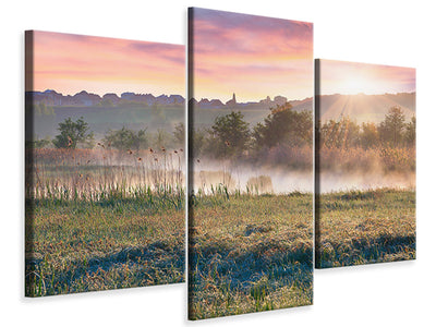 modern-3-piece-canvas-print-sunset-on-hill
