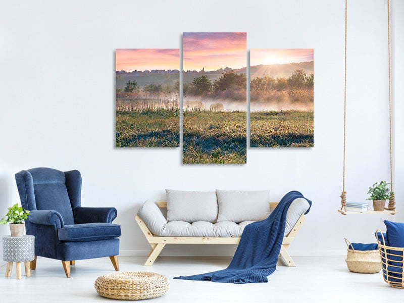 modern-3-piece-canvas-print-sunset-on-hill