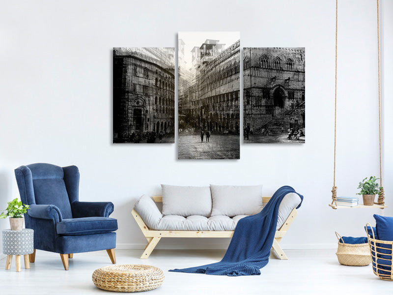 modern-3-piece-canvas-print-walking-in-the-square
