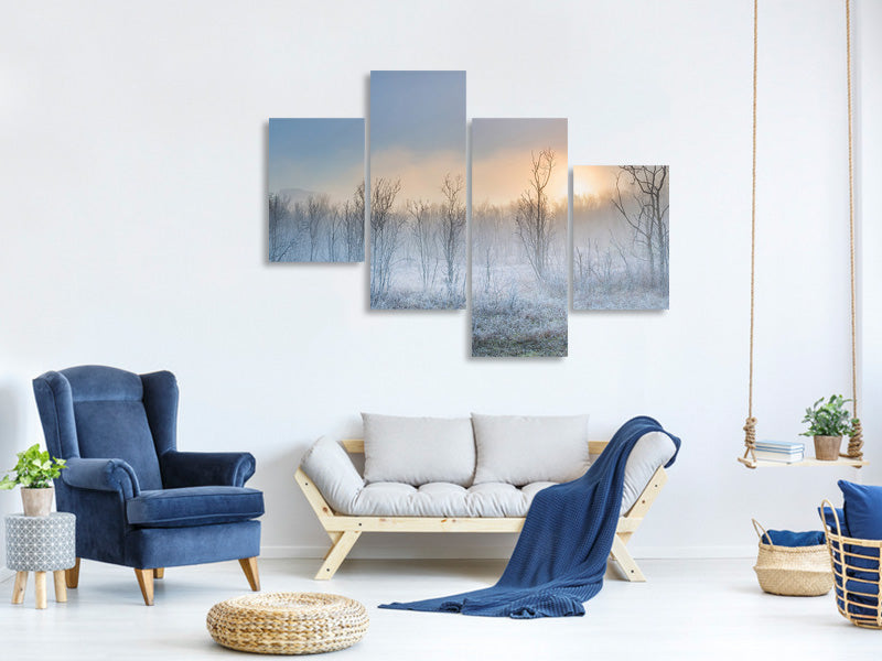 modern-4-piece-canvas-print-a-touch-of-winter