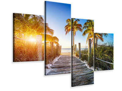 modern-4-piece-canvas-print-beach-away