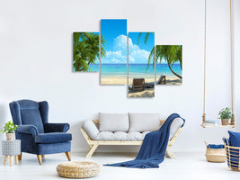 modern-4-piece-canvas-print-beach-paradise-ii