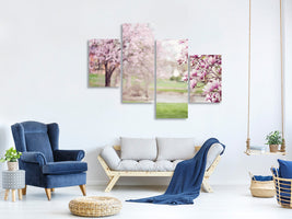 modern-4-piece-canvas-print-beautiful-magnolias