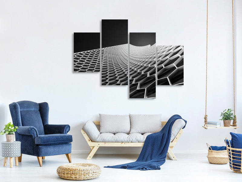 modern-4-piece-canvas-print-beehives