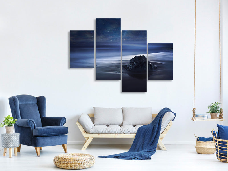 modern-4-piece-canvas-print-blue-velvet