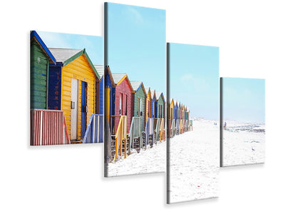 modern-4-piece-canvas-print-colorful-beach-houses
