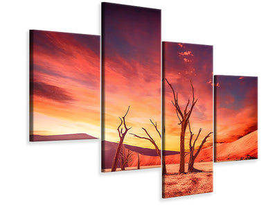 modern-4-piece-canvas-print-colorful-desert