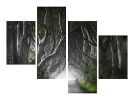 modern-4-piece-canvas-print-dark-hedges