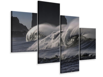 modern-4-piece-canvas-print-fascinating-waves