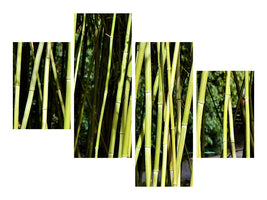 modern-4-piece-canvas-print-fresh-bamboo