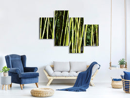 modern-4-piece-canvas-print-fresh-bamboo