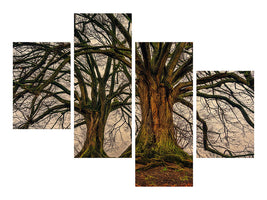 modern-4-piece-canvas-print-ghostly-trees