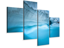 modern-4-piece-canvas-print-glacier-river-cave