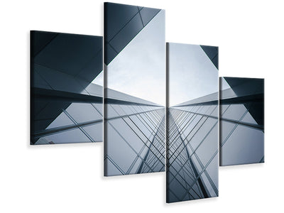 modern-4-piece-canvas-print-glass-architecture
