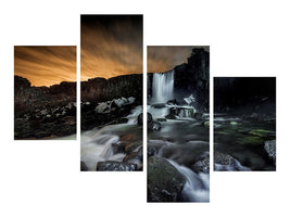 modern-4-piece-canvas-print-iceland-a