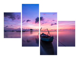 modern-4-piece-canvas-print-impressive-sunset-at-the-sea