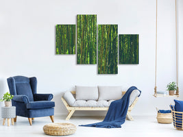 modern-4-piece-canvas-print-in-the-middle-of-the-bamboo
