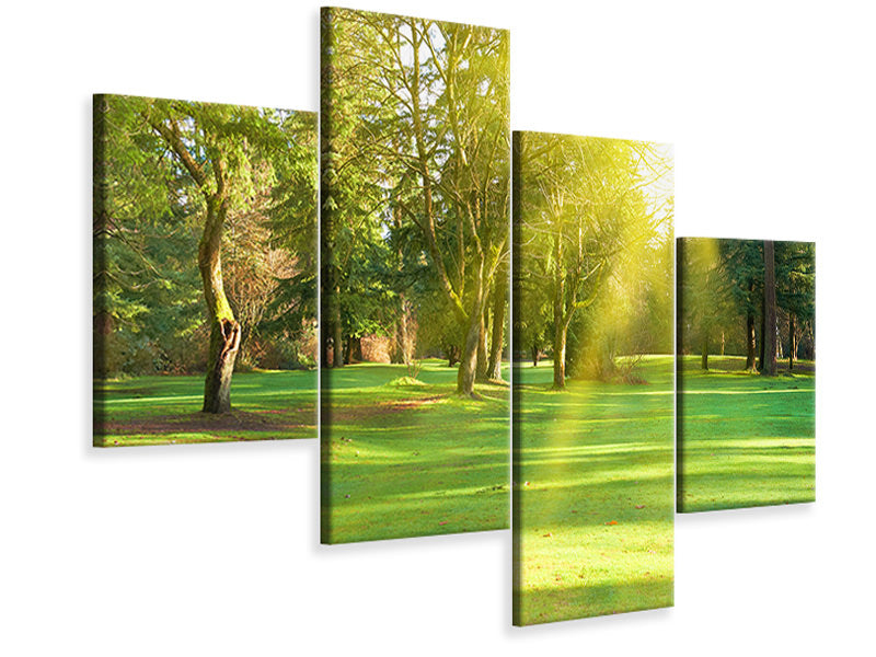 modern-4-piece-canvas-print-in-the-park