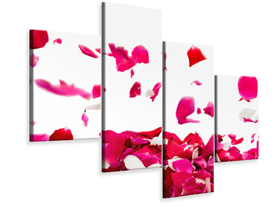 modern-4-piece-canvas-print-let-it-rain-red-roses-for-me