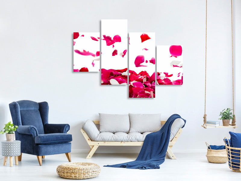 modern-4-piece-canvas-print-let-it-rain-red-roses-for-me