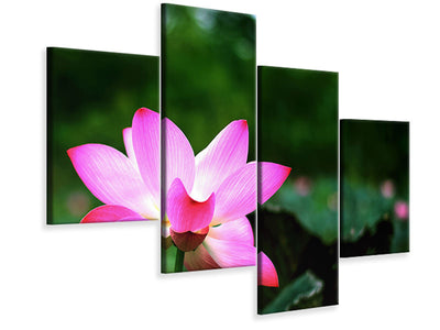 modern-4-piece-canvas-print-lotus-in-nature
