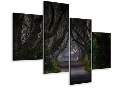 modern-4-piece-canvas-print-magic-road