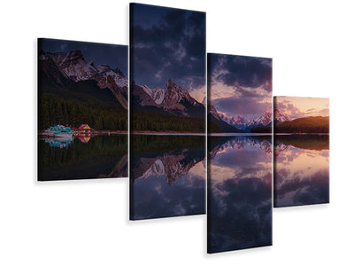 modern-4-piece-canvas-print-maligne-mountains