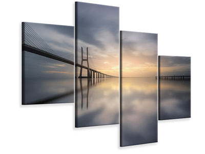 modern-4-piece-canvas-print-mirroring