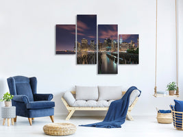 modern-4-piece-canvas-print-new-york-city-at-night