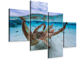 modern-4-piece-canvas-print-octopus-ii